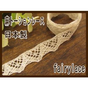 手芸 日本製 麻 トーションレース (ビアンカ) カット売り