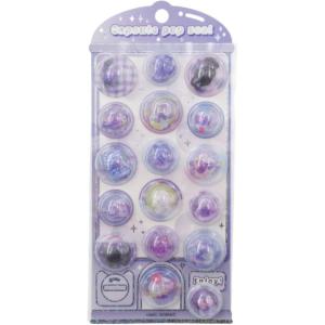 カプセルポップシール むらさきぽっぷ 230369 立体シール CAPSULE POP SEAL パ...