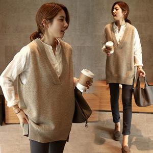 ニットベスト レディース 40代 秋冬 vネックベストセーター