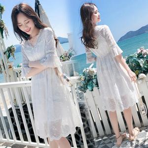 白 レース ワンピースの商品一覧 通販 Yahoo ショッピング