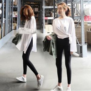 白tシャツ トップス レディース きれいめ 40代 春夏秋 長袖トップス 白インナー オシャレ ブラウス スリット Tシャツ 綿 カットソー 韓国風 大きいサイズ Y2566 Fairyhouse 通販 Yahoo ショッピング