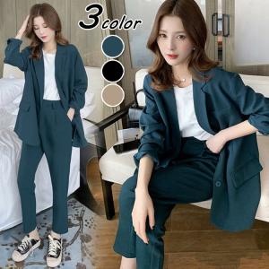 セットアップ レディース 40代 秋冬 セットアップ通勤