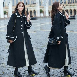 チェスターコート レディース 秋冬 40代 チェスターコート 黒 ロング丈 ラシャコートひざ下 厚手オーバー ゆったりアウター 通勤 着痩せ オシャレ 大人 Y Fairyhouse 通販 Yahoo ショッピング