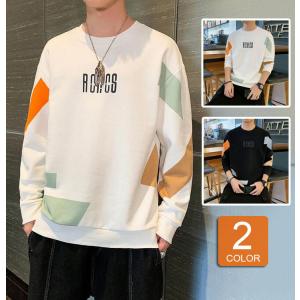 スウェットトレーナー メンズ 春服 プリント長袖tシャツ クルーネック プルオーバートレーナー 韓国ファッション メンズトレーナー 人気 カジュアルトップス Y Fairyhouse 通販 Yahoo ショッピング