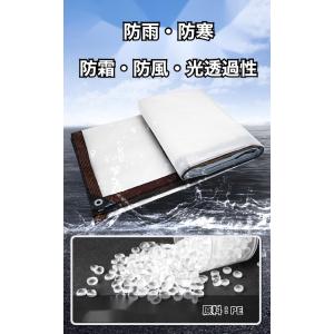 防雨シート PEビニール 透明 防風 防水 防...の詳細画像1
