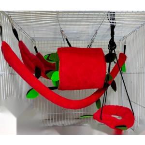 小動物 リーフ フードベッド ゲージ内アクセサ...の詳細画像1