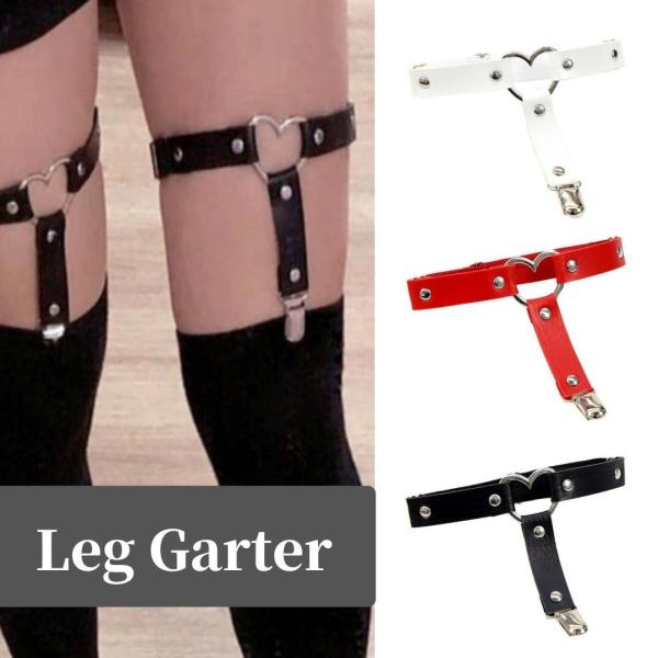 ガーターベルト ダンスアクセ ダンス レザー ベルト レッグガーター ガーターストラップ 太もも ダ...