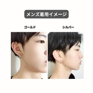 イヤリング フープイヤリング 両耳用 ツイスト...の詳細画像2