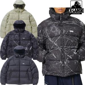 エクストララージ XLARGE RIPSTOP HOODED DOWN JACKET ダウン ジャケット アウター 暖かい ブルゾン 総柄 防寒 通勤 通学 メンズ ブランド ストリート｜FAITHSTORE