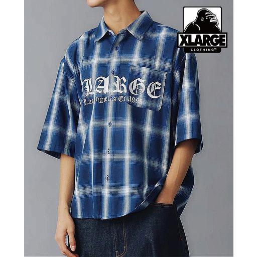 エクストララージ XLARGE OLD ENGLISH S/S PLAID SHIRT 半袖 シャツ...