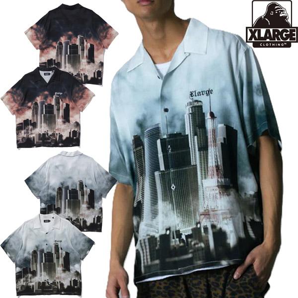XLARGE エクストララージ メンズ SKYSCRAPER S/S SHIRT 半袖シャツ ロゴ ...