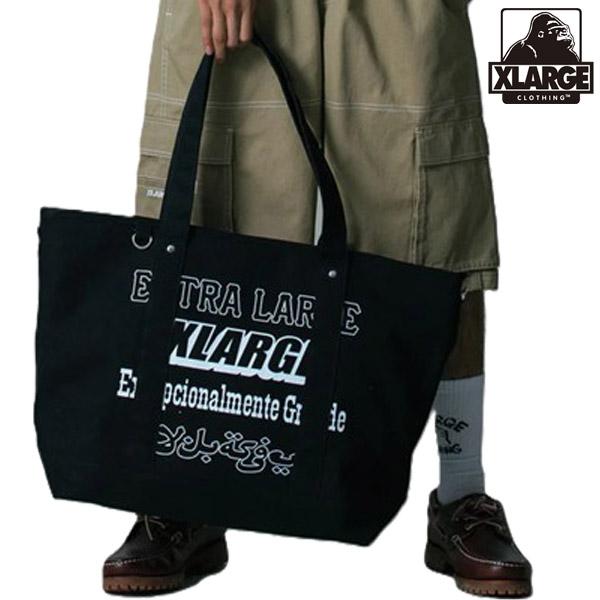 XLARGE エクストララージ MULTI LOGO TOTE BAG トートバッグ ロゴ A4収納...