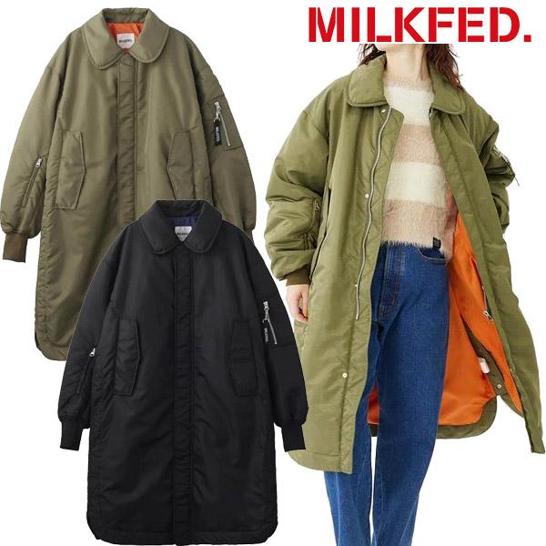 ミルクフェド MILKFED. MA-1 FLIGHT LONG JACKET アウター ブルゾン ...