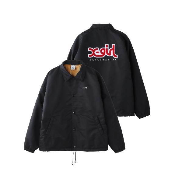 エックスガール X-GIRL PATCHED MILLS LOGO COACH JACKET パッチ...