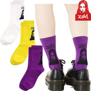エックスガール X-GIRL FACE COLOR SOCKS フェイス カラー