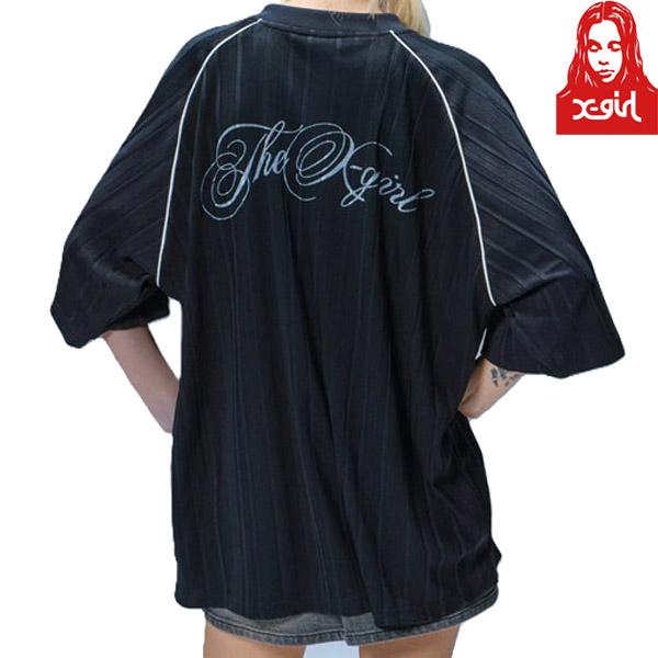 X-girl エックスガール レディース ビッグTシャツ 半袖 SCRIPT LOGO BIG TE...