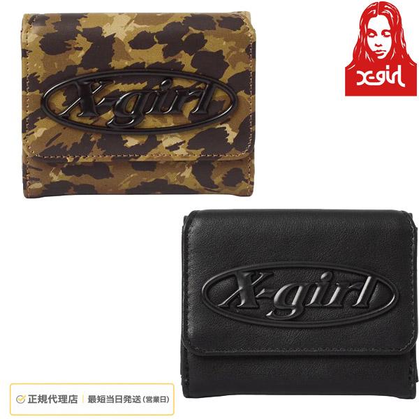エックスガール X-girl レディース TONAL OVAL LOGO BUCKLE FAUX L...