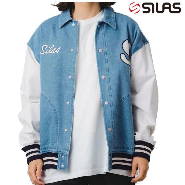 ☆セール SALE☆ サイラス SILAS DENIM VARSITY JACKET デニム ヴァー...