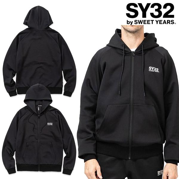 SY32 by SWEET YEARS DOUBLE KNIT BASIC ZIP HOODIE ダ...