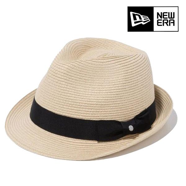 ニューエラ NEW ERA The Trilby グログランバンド ナチュラルペーパーロープ シルバ...