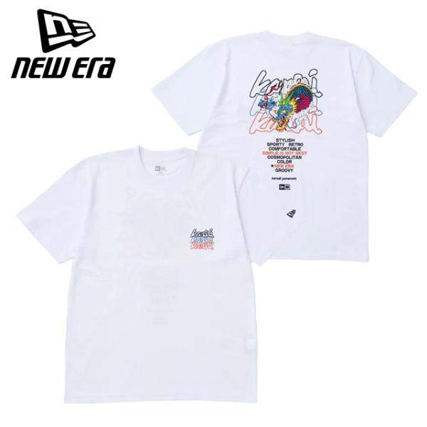 NEW ERA ニューエラ メンズ 半袖 コットン Tシャツ kansai yamamoto 龍 ホ...
