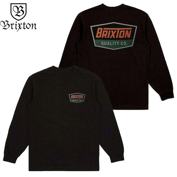 ブリクストン BRIXTON REGAL L/S STT-BLACK/RUST ロンT 長袖 ロゴ ...