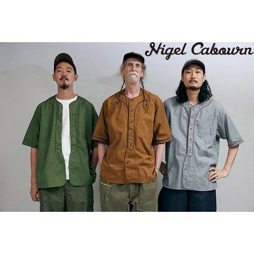 ナイジェルケーボン NIGEL CABOURN BASEBALL SHIRT SHORT SLEEV...