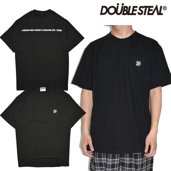 ダブルスティール DOUBLE STEAL スクエアタグ ポケットTシャツ 半袖 ポケット付き シン...