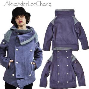 ☆セール SALE☆ AlexanderLeeChang アレキサンダーリーチャン SAKASAMA PCOAT 19 サカサマ Ｐコート アウター ジャケット 防寒 変形 定番 メンズ ユニセックス｜faithstore2017