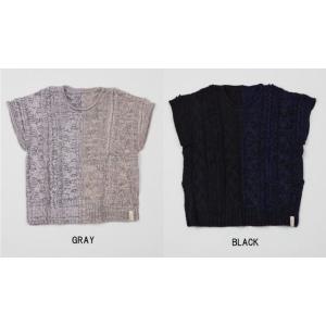 ☆セール SALE☆ アレキサンダーリーチャン BIG KNIT VEST ビック ニット ベスト ビックシルエット ケーブル編み メンズ ユニセックス ブランド｜faithstore2017