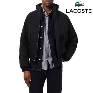 アウター ジャケット ラコステ LACOSTE 撥水パデッドジャケット 防寒 中綿 暖かい ワンポイント シンプル 人気 大人 メンズ ブランド ワニ 正規品 新品