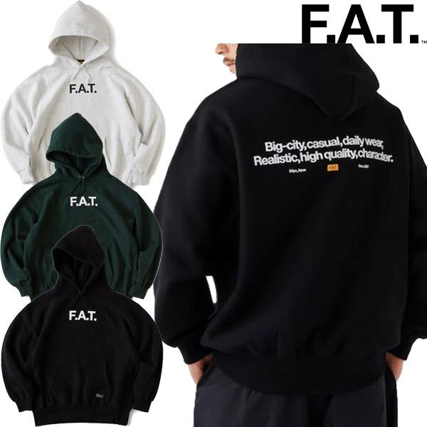 エフエイティー FAT SIGOODY パーカー フーディー ロゴ 肉厚 シンプル ビックシルエット...