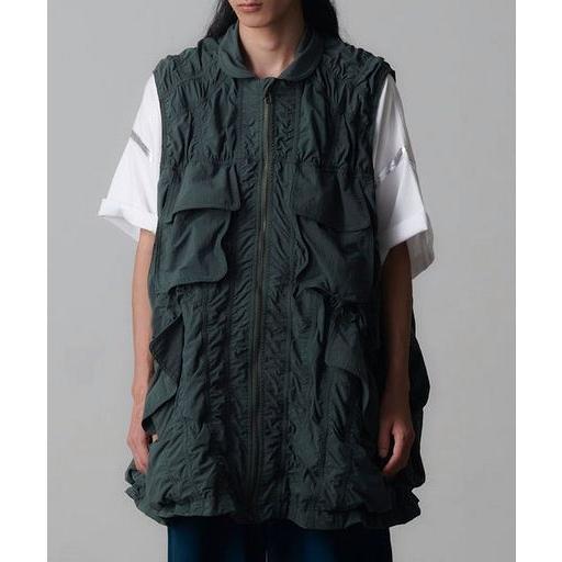ファセッタズム FACETASM PATCHWORK VEST KHAKI NAT-JK-M03 パ...