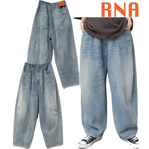 アールエヌエー RNA コックさんの5ポケットパンツ ボトム デニム リラックス バルーンシルエット...