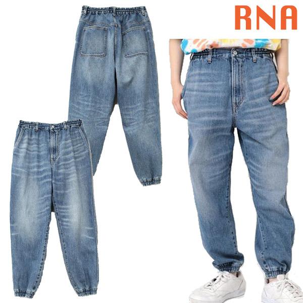 アールエヌエー RNA デニムスウェットパンツ ボトム デニム スウェット リラックス カイハラ ウ...