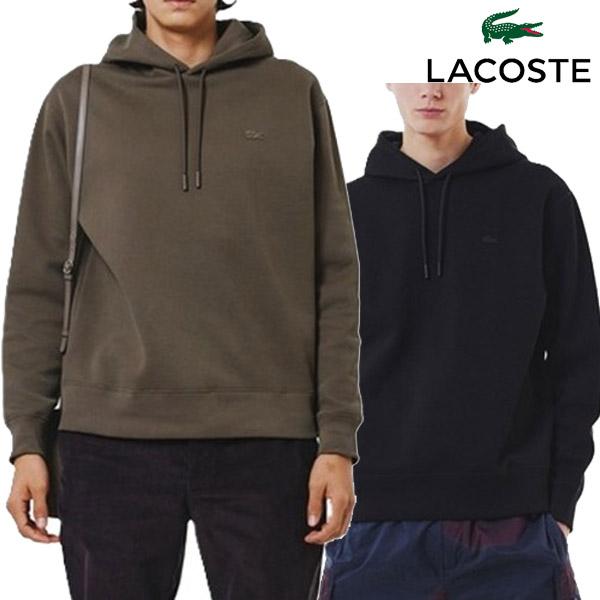 パーカー ラコステ LACOSTE 鹿の子ニットワントーンフーディー 長袖 ワンポイント シンプル ...