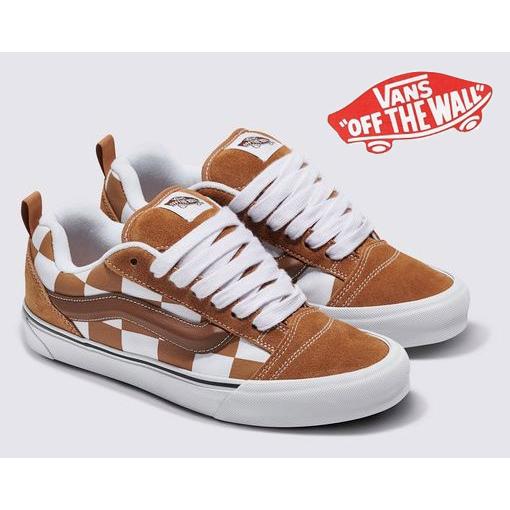 バンズ ヴァンズ VANS KNU SKOOL ニュースクール MEGA CHK BROWN チェッ...