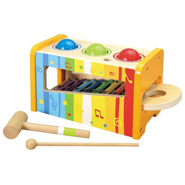 木製トントン鉄琴　木製玩具　おもちゃ　知育玩具　木製玩具　スロープ