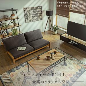 ソファー フェザー 羽毛 オーク材 ウォールナ...の詳細画像2