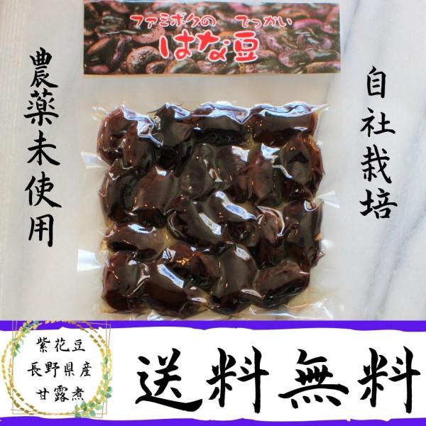 煮豆 花豆 大粒 はな豆 長野県産 甘露煮【送料無料：メール便】