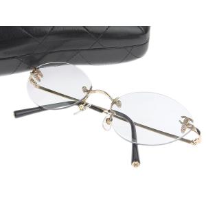 ココマーク シャネル K18pg Chanel メガネ 度あり 度数注文可 フレームレス 伊達眼鏡 美品 54 メガネ b Fならショッピング ランキングや口コミも豊富なネット通販 更にお得なｔポイントも スマホアプリも充実で毎日どこからでも気になる商品をその場で