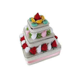 ちりめん細工 フルーツいっぱいの四角いデコレーションケーキ3段小物入れ ギフトボックス フェイクスイーツ なんでもいれちゃうハッピーデコレーション Hko Xm 121 てづくり 手芸 ファミリアミア 通販 Yahoo ショッピング