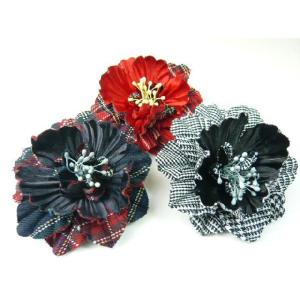厚手チェックのくちなしの花...