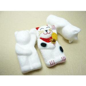 発泡スチロール 招き猫大 発泡成型素材 美しい和の手仕事を今に伝える和雑貨 ちりめん細工と和風小物を作る