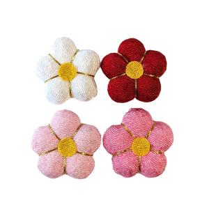 お正月飾り ちりめん細工 発砲梅 小（1個） : てづくり 手芸