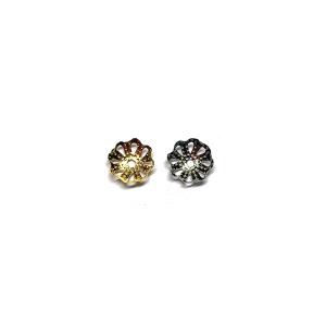スカシキャップ小 CP13（1個）直径7ｍｍ 座金 花座パーツ ビーズキャップ つまみ細工の花芯