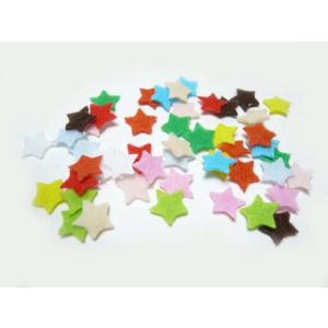 フェルト ミニ星１０ｍｍ（５０個）ハード 手芸材料 アップリケ フェルトモチーフ スイーツパーツ