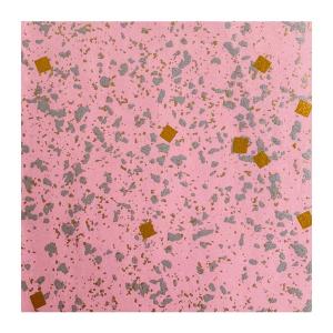 和紙 撫子色 金銀散らし ラッピングや和紙工芸 和紙人形 和紙の花やちぎり絵に使いやすい千代紙の大きさにカット