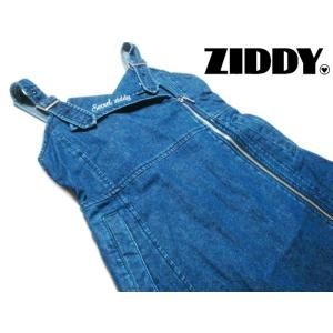 再値下げ SALE ZIDDY「ジップアップデニムジャンパースカート」(130-160cm)