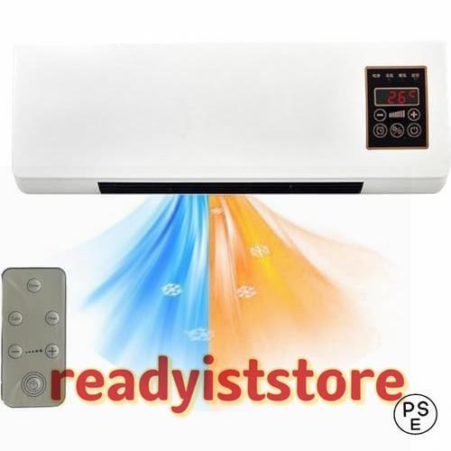 エアコン 移動式エアコン 壁掛けエアコン 工事不要 脱衣所 洗面所 冷暖両用エアコン リモコン付き ...